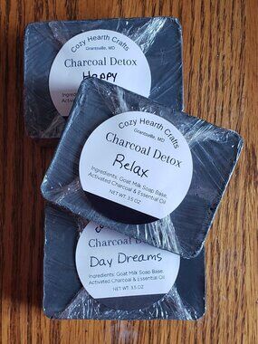 Spa Charcoal Goat Milk Detox Soap (Bundle of 3)